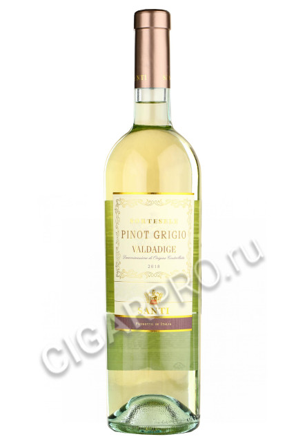 итальянское вино santi sortesele pinot grigio valdadige