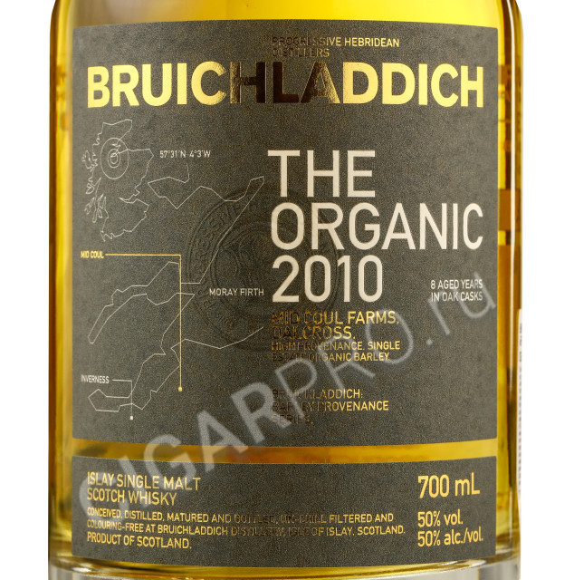 этикетка bruichladdich organic