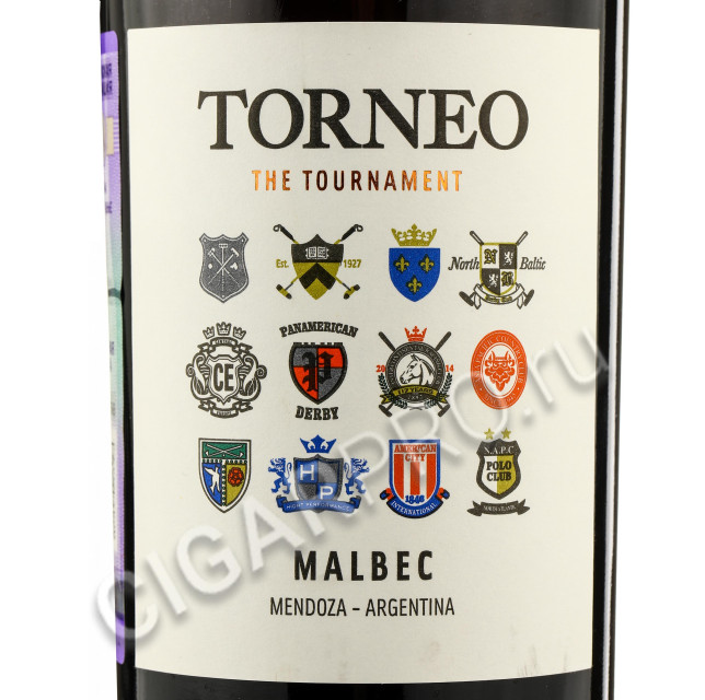 этикетка torneo malbec