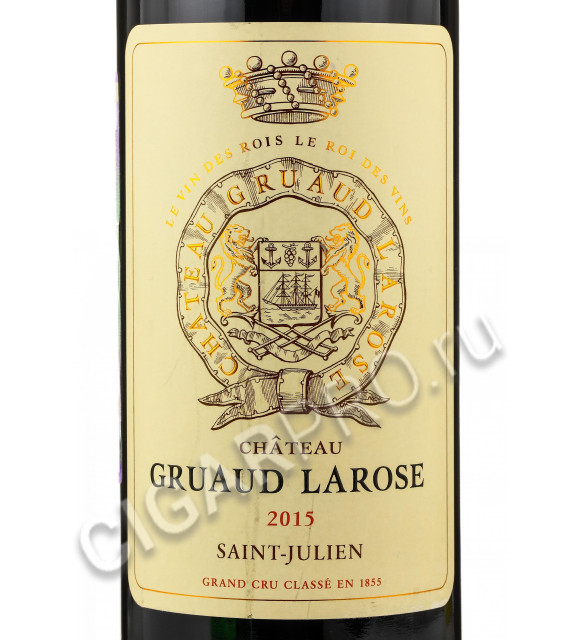 этикетка chateau gruaud larose 2015 года