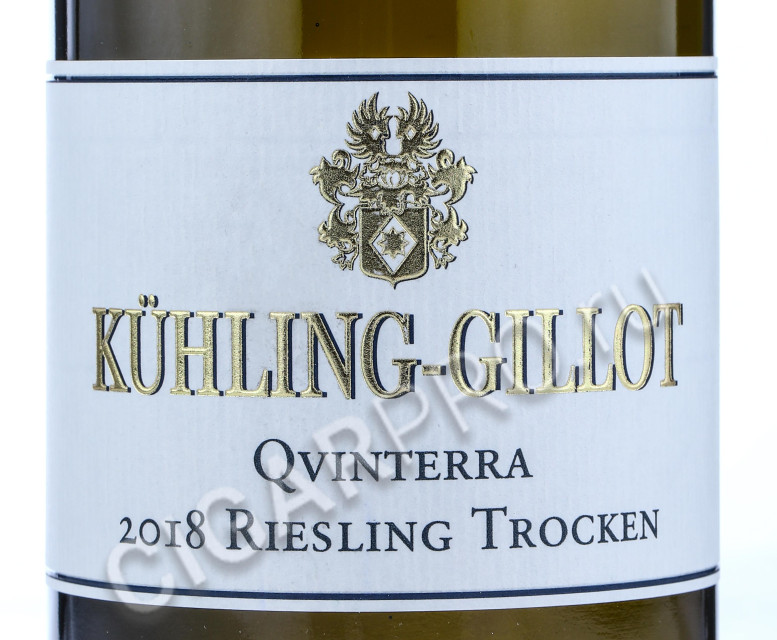 этикетка kuhling-gillot qvinterra riesling