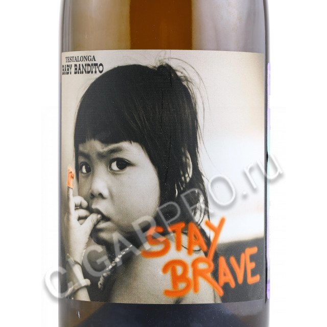 этикетка testalonga baby bandito stay brave swartland 0.75 l