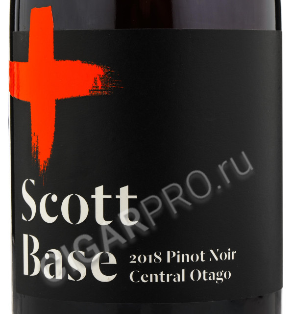 этикетка scott base pinot noir 0.7 l