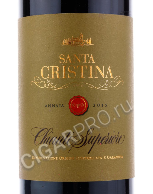 этикетка santa cristina chianti superiore 0.75 l