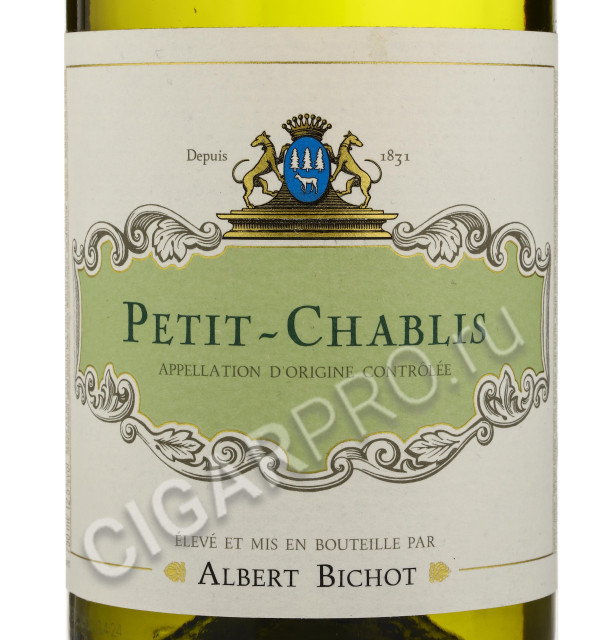 этикетка albert bichot petit chablis