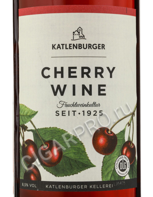 этикетка katlenburger cherry