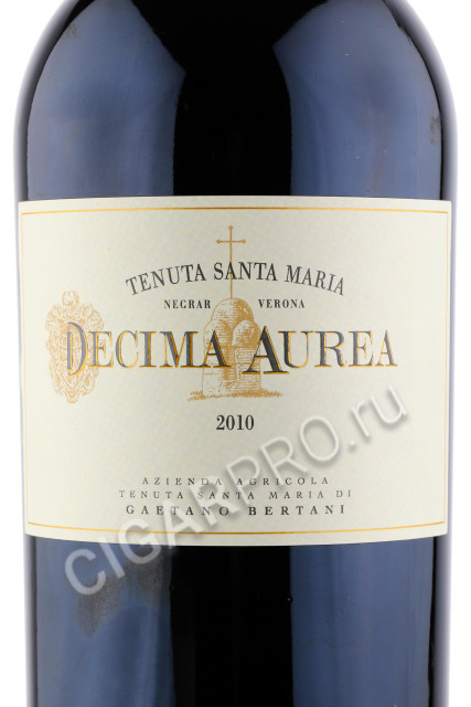 этикетка tenuta santa maria decima aurea merlot 0.75л