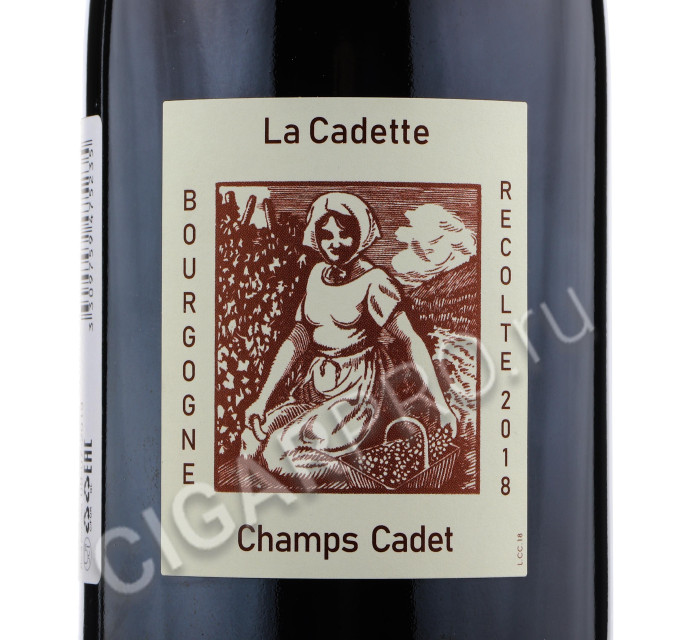 этикетка domaine de la cadette champs cadet