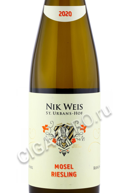 этикетка nik weis riesling 0.75л