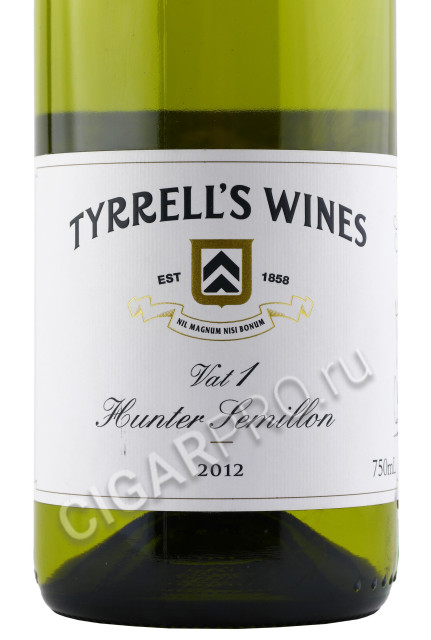 этикетка tyrrells wines semillon vat 1 0.75л