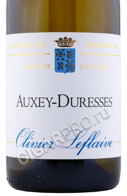 этикетка olivier leflaive freres auxey duresses aoc 0.75л