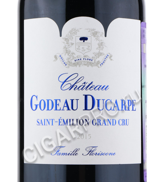 этикетка chateau godeau ducarpe saint emilion grand cru 0.75 l