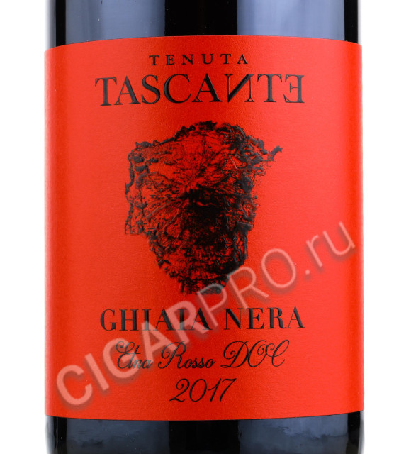 этикетка tenuta tascante ghiaia nera