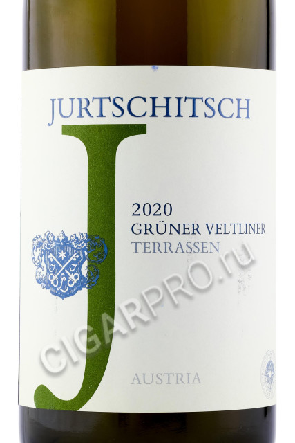 этикетка sonnhof jurtschitsch gruner veltliner terrassen 0.75л