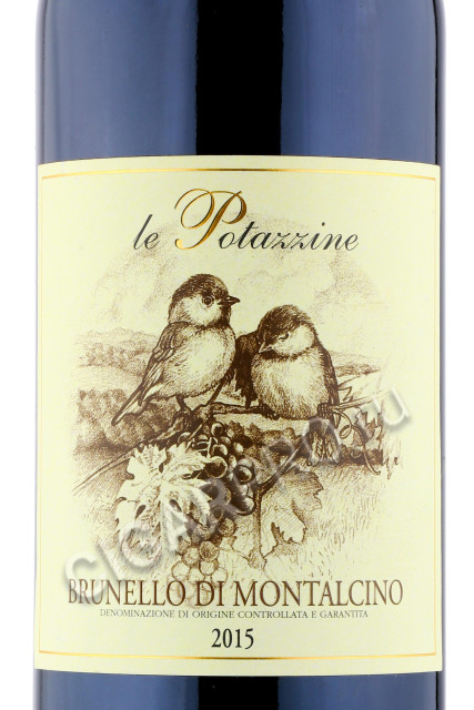 этикетка le potazzine brunello di montalcino 0.75л