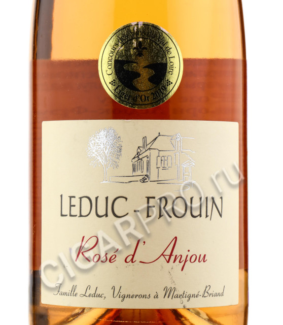 этикетка domaine leduc-frouin la seigneurie rose d anjou