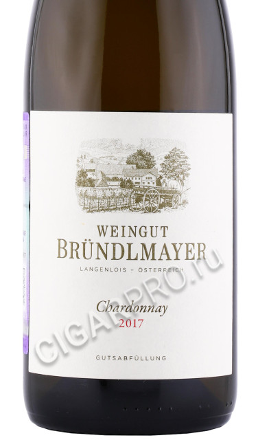 этикетка вино weingut brundlmayer chardonnay 0.75л