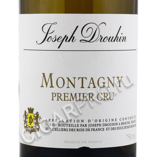 этикетка joseph drouhin montagny premier cru