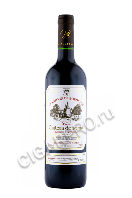 chateau de seguin bordeaux superieur купить вино шато де сегэн бордо суперьор 0.75л цена