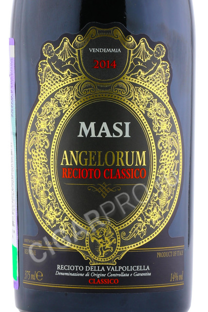 этикетка masi angelorum recioto della valpolicella classico docg 0.375л