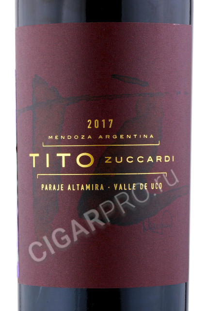 этикетка tito zuccardi 0.75л