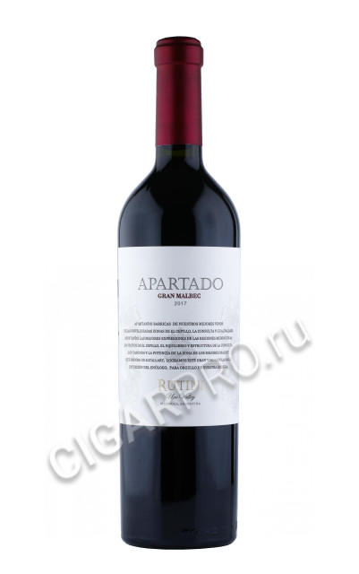 вино rutini apartado gran malbec 0.75л