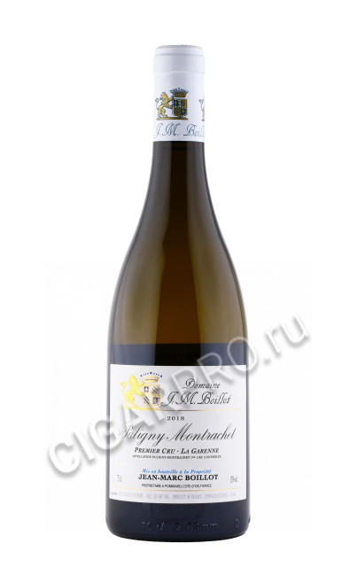 вино domaine j m boillot puligny montrachet premier cru la garenne 2018 0.75л