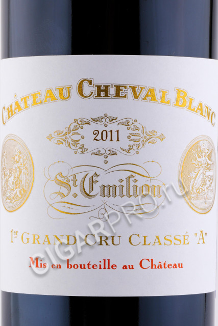 этикетка chateau cheval blanc premier grand cru classe 2011 0.75л