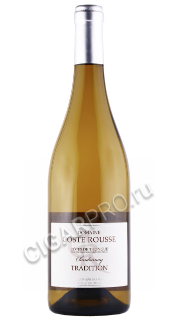 вино domaine coste rousse chardonnay tradition 0.75л