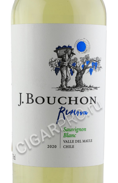 этикетка j bouchon reserva sauvignon blanc 0.75л