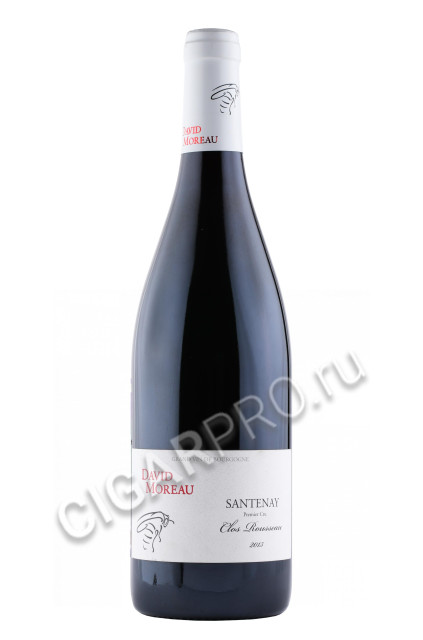 вино david moreau santenay 1 er cru clos rousseau aoc 0.75л