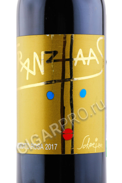 этикетка вино franz haas moscato rosa alto adige doc 0.375л