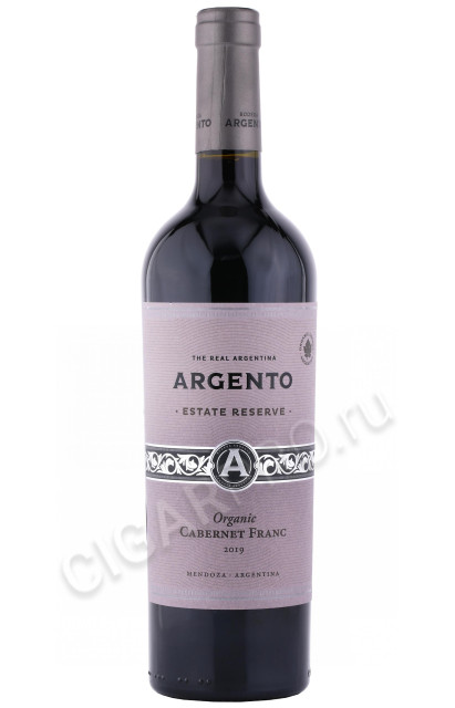 вино argento estate reserve cabernet franc organic mendoza ip 0.75л