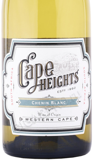 этикетка вино cape heights chenin blanc 0.75л