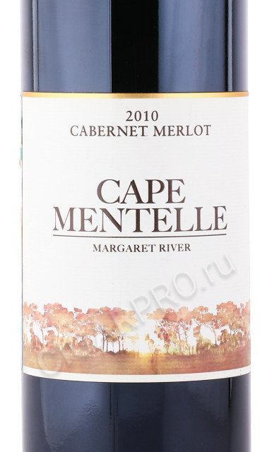 этикетка вино cape mentelle cabernet merlot 0.75л