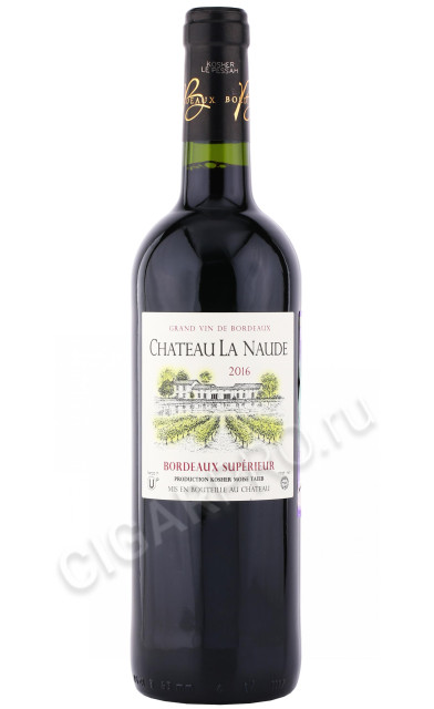 вино chateau la naude bordeaux 0.75л