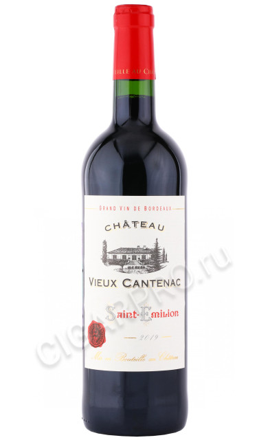 вино chateau vieux cantenac saint emilion 0.75л