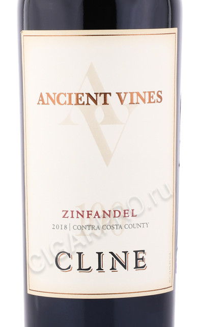 этикетка вино cline ancient vines zinfandel 0.75л
