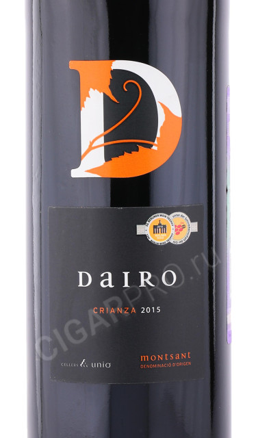 этикетка вино dairo crianza 0.75л