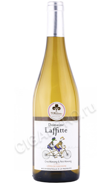 вино domaine laffitte gros manseng petit manseng cotes de gascogne 0.75л