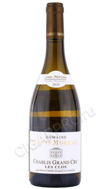 вино domaine louis moreau chablis grand cru les clos 0.75л