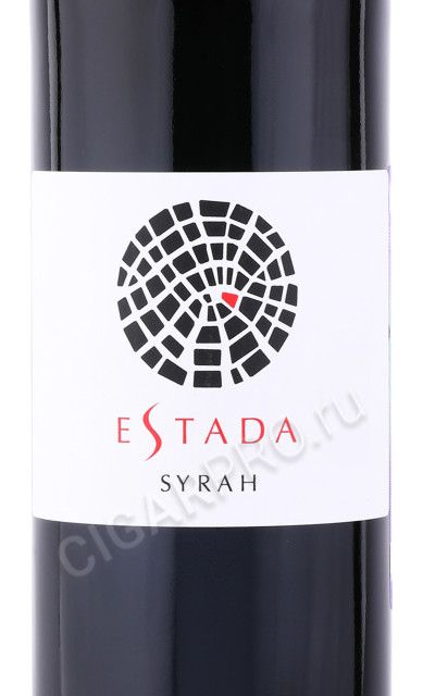этикетка вино estada syrah 0.75л