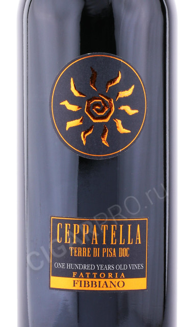 этикетка вино fattoria fibbiano ceppatella 2013г 0.75л