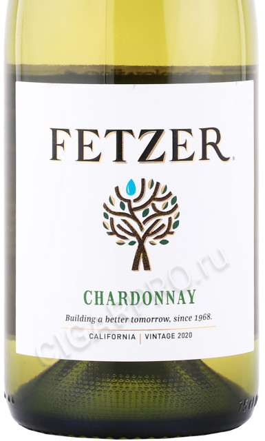 этикетка вино fetzer chardonnay sundial 0.75л