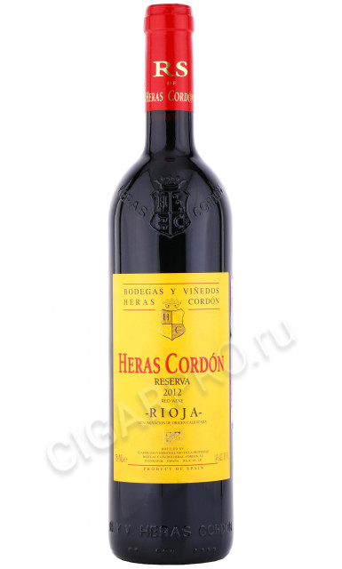 вино heras cordon reserva 0.75л