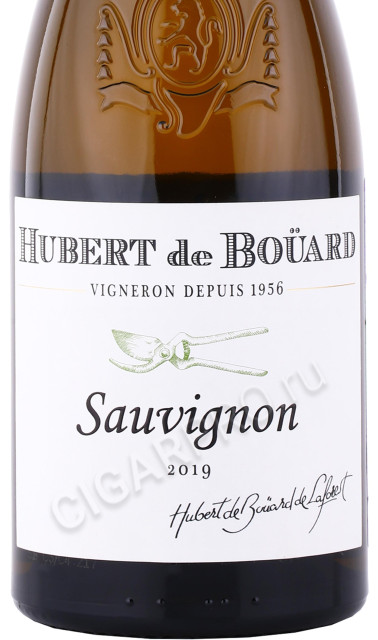 этикетка вино hubert de bouard sauvignon 0.75л