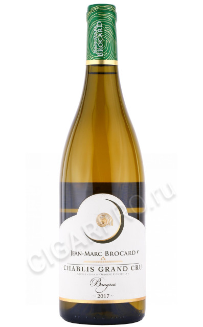 вино jean marc brocard chablis grand cru bougros 2017г 0.75л