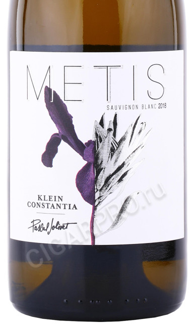 этикетка вино klein constantia metis sauvignon blanc 0.75л