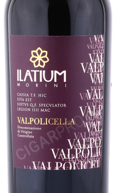 этикетка вино latium morini valpolicella 0.75л