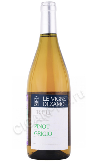 вино le vigne di zamo pinot grigio venezia giulia 0.75л